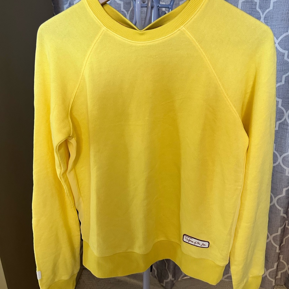 New G-Star Yellow Sweatshirt with Logo Patch